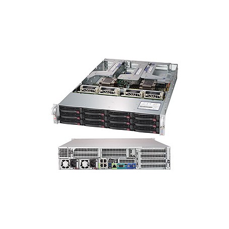 Supermicro SuperServer 6029U-TR4 Intel® C621 LGA 3647 (Socket P) Armadio (2U) Nero (SYS-6029U-TR4)