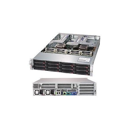 Supermicro SuperServer 6029U-E1CRT Intel® C621 LGA 3647 (Socket P) Armadio (2U) Nero (SYS-6029U-E1CRT)