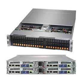 Supermicro SuperServer 2029BT-HNR Intel® C621 LGA 3647 (Socket P) Armadio (2U) Nero (SYS-2029BT-HNR)
