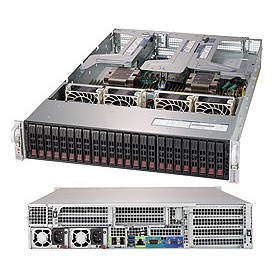 Supermicro SYS-2029U-E1CRTP sistema barebone per server Intel® C621 LGA 3647 (Socket P) Armadio (2U) Nero (SYS-2029U-E1CRTP)