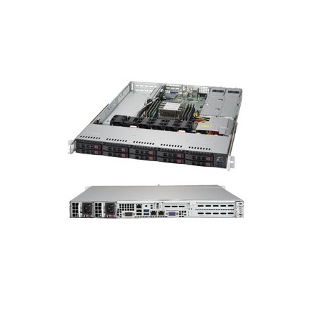 Supermicro SuperServer 1019P-WTR Intel C622 LGA 3647 (Socket P) Rack (1U) Nero (SYS-1019P-WTR)