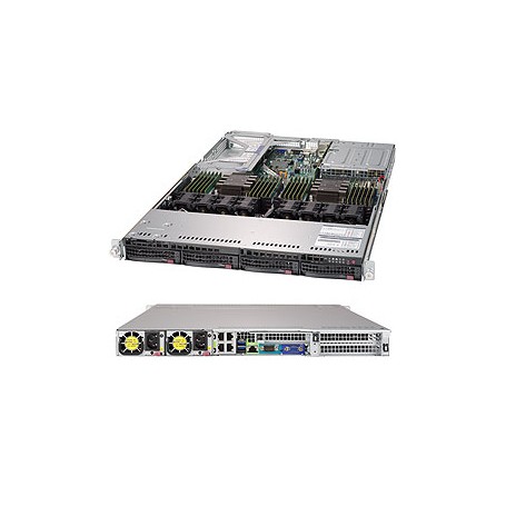 Supermicro SYS-6019U-TR4T sistema barebone per server Intel® C621 LGA 3647 (Socket P) Rack (1U) Nero (SYS-6019U-TR4T)