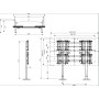 ITB Piantana Videowall 2×2 139,7 cm (55") Nero (OM07096)