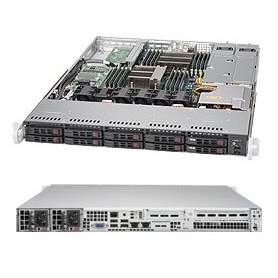 Supermicro SuperServer 1027R-WC1R Intel® C602J LGA 2011 (Socket R) Rack (1U) Argento (SYS-1027R-WC1R)