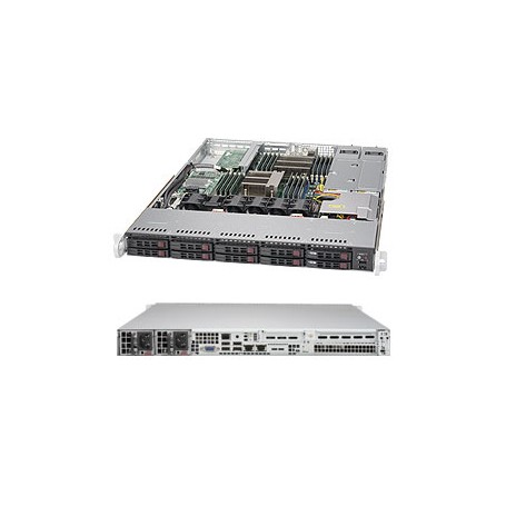 Supermicro SuperServer 1027R-WC1R Intel® C602J LGA 2011 (Socket R) Rack (1U) Argento (SYS-1027R-WC1R)