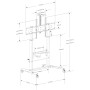 Techly ICA-TR230 carrello e supporto multimediale Nero Pannello piatto Carrello multimediale