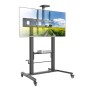 Techly ICA-TR230 carrello e supporto multimediale Nero Pannello piatto Carrello multimediale