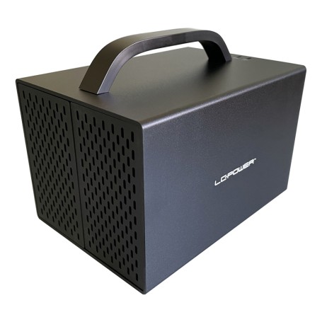LC-Power LC-35U3-RAID-4-HDMI contenitore di unità di archiviazione Custodia per Disco Rigido (HDD) Nero 3.5"