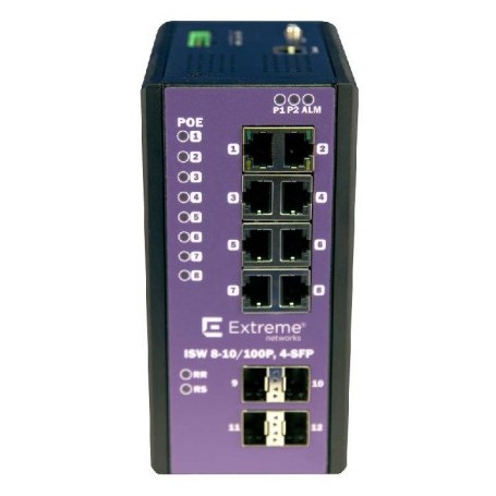 Extreme networks 16802 switch di rete Gestito L2 Fast Ethernet (10/100) Supporto Power over Ethernet (PoE) Nero, Lillà