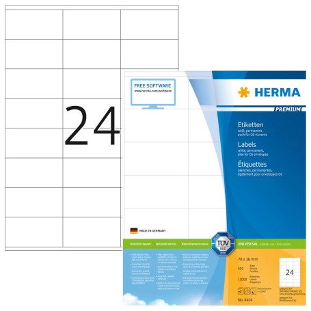 HERMA 4414 etichetta per stampante Bianco Etichetta per stampante autoadesiva
