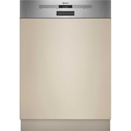 Neff S145HCS03E Lavastoviglie semi-integrata N50, larghezza 60 cm, 14 coperti, AquaStop, HomeConnect, acciaio spazzolato