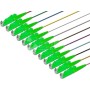 Lightwin Faserpigtail, Singlemode 9/125µm, OS2, E2000/APC, 12er Set Pigtails (PIG 09 E2/APC-12 2.0)