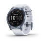 Garmin fēnix 7 3,3 cm (1.3") MIP 47 mm Blu, Bianco GPS (satellitare) (010-02540-25)