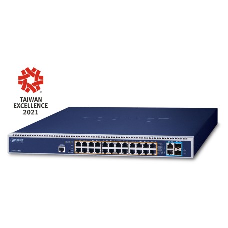 PLANET GS-6322-24P4X switch di rete Gestito L3 10G Ethernet (100/1000/10000) 1U Blu
