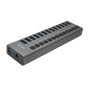 i-tec U3CHARGEHUB13US Caricabatterie per dispositivi mobili Universale Grigio AC Interno