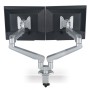 ROLINE Dual LCD Monitor Stand Pneumatic, Desk Clamp, Pivot 2 Joints (17.03.1148)