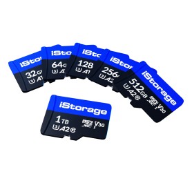 iStorage microSD card | 3 pack | 256GB MicroSDXC UHS-III Classe 10 (IS-MSD-3-256)