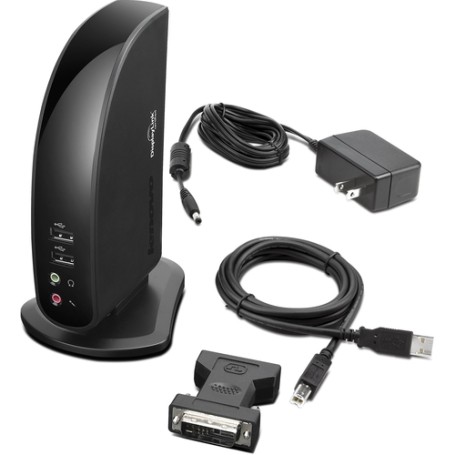 Lenovo 03X6052 replicatore di porte e docking station per laptop Cablato USB 2.0 Nero