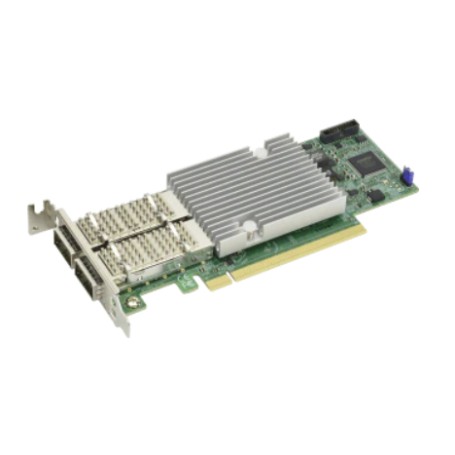 Supermicro AOC-S100G-b2C scheda di interfaccia e adattatore Interno QSFP28 (AOC-A100G-B2CM-O)