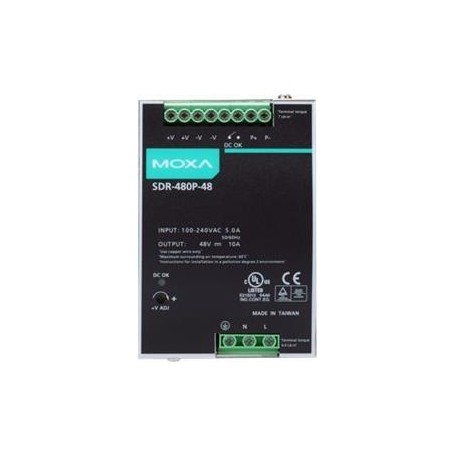 Moxa Din-Rail 48Vdc Supply -25~60Gr (70Gr@80%) (SDR-480P-48)