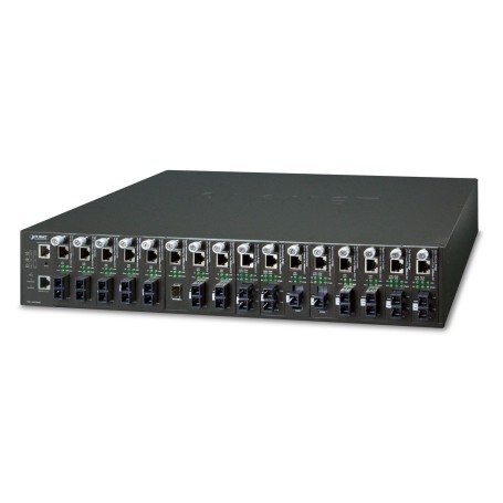 PLANET MC-1610MR48 convertitore multimediale di rete Nero (MC-1610MR48)