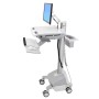 Ergotron SV42-6202-C carrello e supporto multimediale Alluminio, Grigio, Bianco Pannello piatto Carrello multimedi (SV42-6202-C)