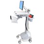 Ergotron SV42-6201-C carrello e supporto multimediale Alluminio, Grigio, Bianco Pannello piatto Carrello multimedi (SV42-6201-C)