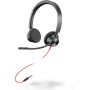 POLY Blackwire 3325T Auricolare Cablato A Padiglione Ufficio Nero (216899-01)