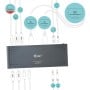 i-tec USB 3.0 / USB-C / Thunderbolt 3 Dual Display Docking Station + Power Delivery 65W (CADUA4KDOCKPDL)