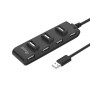 Equip 128957 hub di interfaccia USB 2.0 480 Mbit/s Nero