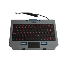 Gamber-Johnson 7160-1683-01 tastiera per dispositivo mobile QWERTY Inglese UK USB Nero, Grigio