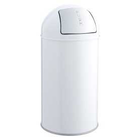 Helit H2401405 cestino per rifiuti Rotondo Acciaio inox Bianco