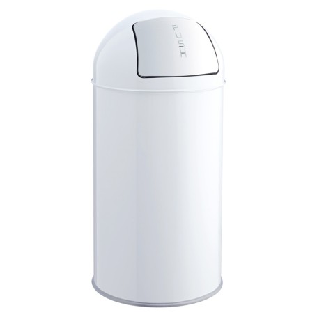 Helit H2401405 cestino per rifiuti Rotondo Acciaio inox Bianco