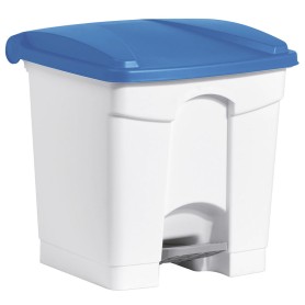 Helit H2402034 bidone per la spazzatura 30 L Quadrato Plastica Blu, Grigio