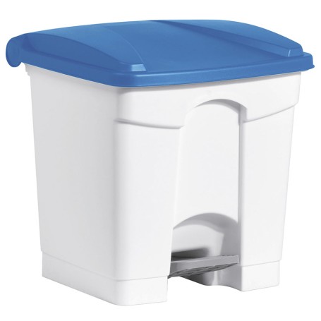Helit H2402034 bidone per la spazzatura 30 L Quadrato Plastica Blu, Grigio
