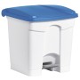 Helit H2402034 bidone per la spazzatura 30 L Quadrato Plastica Blu, Grigio