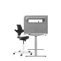 BakkerElkhuizen BE Safety Screen U Acrylic Grigio chiaro (BNESSUALGY180D80)