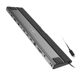 j5create JCD554-N replicatore di porte e docking station per laptop Cablato USB4 Nero, Grigio