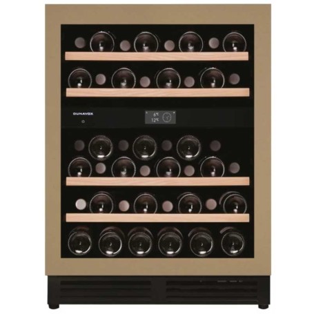 Dunavox Flow 41, Cantinetta per vini sottobanco nera DAUF-41.146DOP.TO, Capacità: 41 bottiglie