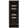Dunavox Flow 16, Cantinetta per vini sottobanco nera DAUF-16.64DBH, Capacità: 17 bottiglie