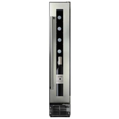 Dunavox Flow 8, cantinetta per vini da incasso, in acciaio inox, modello DAUF-8.23SS.