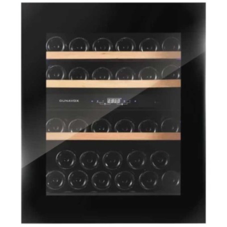 Dunavox Prime 32, cantinetta per vini da incasso, nera, modello DVP-32.85DB