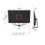 JAPANNEXT JN-V315UHDR Monitor PC 80 cm (31.5") 3840 x 2160 Pixel 4K Ultra HD LCD Nero