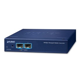 PLANET 2-Port 10G/1GBASE-X SFP+ convertitore multimediale di rete Blu (XT-915A)