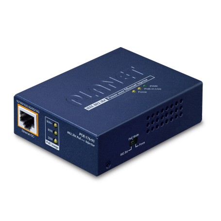 PLANET Single-Port 10Gbps 802.3bt Supporto Power over Ethernet (PoE) Blu (POE-176-95)
