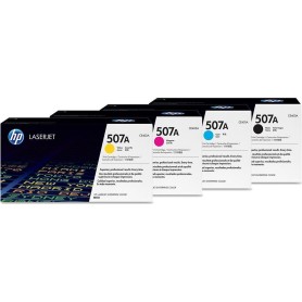 HP Original 507A Toner 4er Set schwarz, cyan, magenta, gelb(CE400A, CE401A, CE402A, CE403A) (OPCE400A)