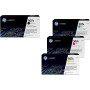 HP Original 507A/ 507X Toner 4er Set schwarz hohe Kapazität,cyan, magenta, gelb (CE400X, CE401A, CE402A, CE403A) (OPCE400X)