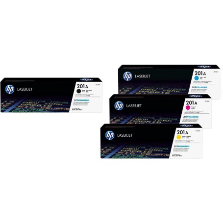 HP Original 201A Toner 4er Set schwarz, cyan, magenta, gelb(CF400A, CF401A, CF403A, CF402A) (OPCF400A)