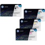 HP Original 647A/ 648A Toner 4er Set schwarz, cyan, magenta,gelb (CE260A, CE261A, CE262A, CE263A) (OPCE260A)