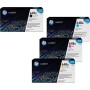 HP Original 649X/ 648A Toner 4er Set schwarz hohe Kapazität,cyan, magenta, gelb (CE260X, CE261A, CE262A, CE263A) (OPCE260X)